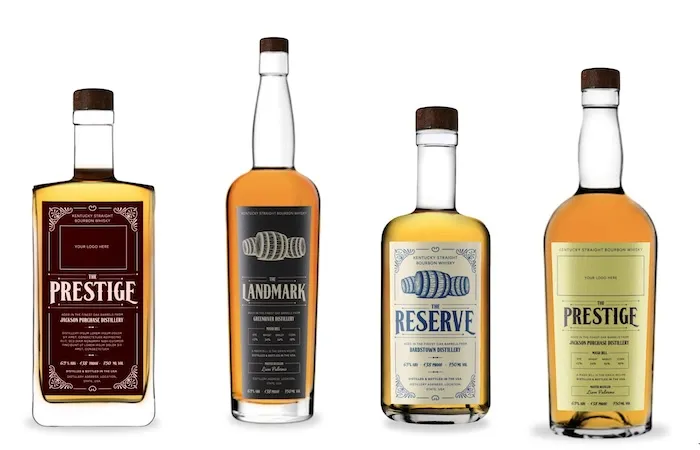 Barrels in a rickhouse